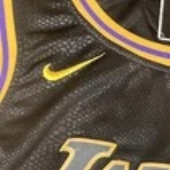 LA Lakers LeBron James #23 Nike Wish NBA Swingman Jersey Size 56 Black Stitched - Picture 2 of 16